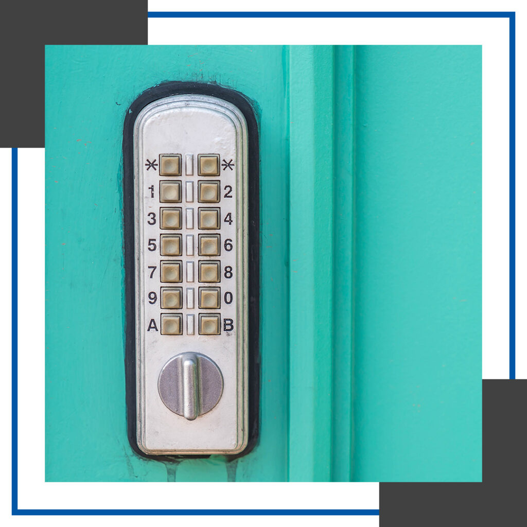 Image of an electronic keyless entry.