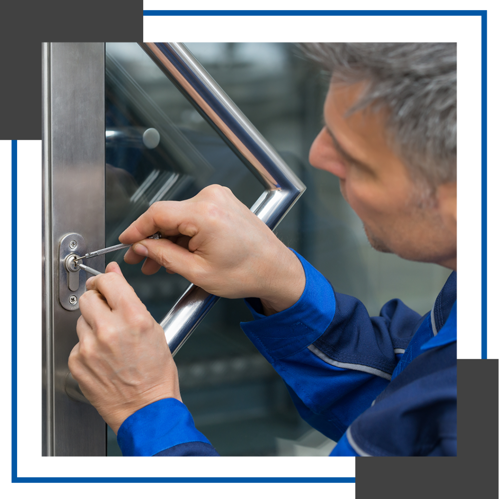 Image of a commercial locksmith