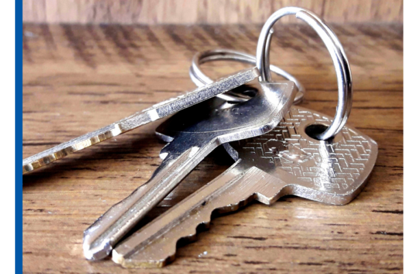 keys laying on table