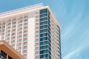 a large apartment building